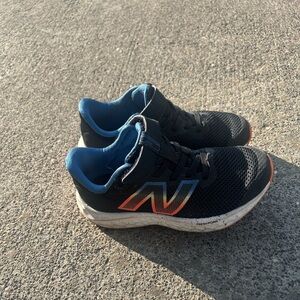 New Balance Kids' Black and Orange Sneakers